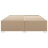 Cadre de lit sans matelas cappuccino 200x200 cm similicuir 