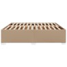 Cadre de lit sans matelas cappuccino 200x200 cm similicuir 