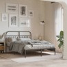 Tête de lit métal noir 135 cm 