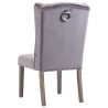 Chaise à manger Gris Velours 