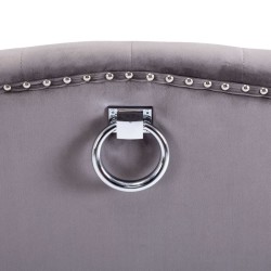 Chaise à manger Gris Velours 
