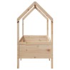Cadre de lit d'enfants forme de maison sans matelas pin 