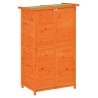 Abri à outils de jardin marron 83x57x140 cm bois massif pin 