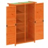 Abri à outils de jardin marron 83x57x140 cm bois massif pin 