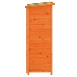 Abri à outils de jardin marron 83x57x140 cm bois massif pin 