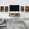 Ensemble de meubles TV 6 pcs Chêne fumé Bois d'ingénierie 