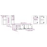 Ensemble de meubles TV 6 pcs Chêne fumé Bois d'ingénierie 
