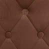 Tabourets de bar lot de 2 marron velours 