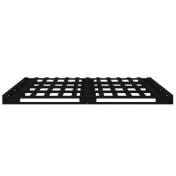 Lit de palette sans matelas noir bois massif 