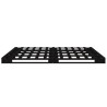 Lit de palette sans matelas noir bois massif 