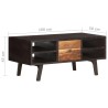 Table basse 100x50x45 cm Bois de récupération massif 