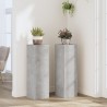 Supports pour plantes 2 pcs gris béton bois d'ingénierie 