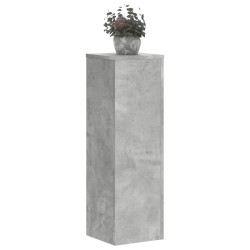 Supports pour plantes 2 pcs gris béton bois d'ingénierie 