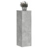 Supports pour plantes 2 pcs gris béton bois d'ingénierie 