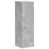 Supports pour plantes 2 pcs gris béton bois d'ingénierie 