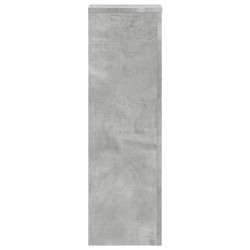 Supports pour plantes 2 pcs gris béton bois d'ingénierie 