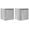 Tables de chevet murales 2 pcs sonoma gris 38x34x40 cm 