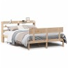 Cadre de lit sans matelas 135x190 cm bois de pin massif 