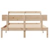 Cadre de lit sans matelas 135x190 cm bois de pin massif 