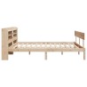 Cadre de lit sans matelas 135x190 cm bois de pin massif 
