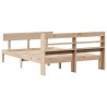 Cadre de lit sans matelas 135x190 cm bois de pin massif 