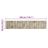 Tapis de cuisine lavable impression de clôture 60x300cm velours 