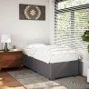 Cadre de lit sans matelas gris 100x200 cm similicuir 