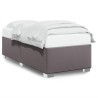 Cadre de lit sans matelas gris 100x200 cm similicuir 