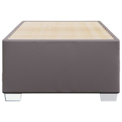 Cadre de lit sans matelas gris 100x200 cm similicuir 