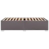 Cadre de lit sans matelas gris 100x200 cm similicuir 