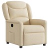 Fauteuil inclinable Crème Tissu 