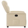 Fauteuil inclinable Crème Tissu 