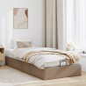 Cadre de lit ottoman sans matelas cappuccino 100x200 cm 