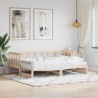 Lit de jour et lit gigogne sans matelas 90x190 cm bois massif 