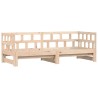 Lit de jour et lit gigogne sans matelas 90x190 cm bois massif 
