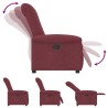 Fauteuil inclinable Rouge bordeaux Tissu 
