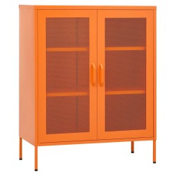 Armoire de rangement Orange 80x35x101,5 cm Acier 