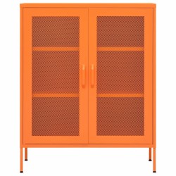 Armoire de rangement Orange 80x35x101,5 cm Acier 