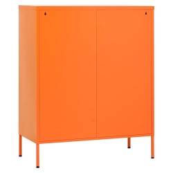 Armoire de rangement Orange 80x35x101,5 cm Acier 