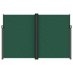Auvent latéral rétractable vert foncé 220x1000 cm 