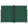 Auvent latéral rétractable vert foncé 220x1000 cm 