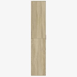 Buffet haut chêne sonoma 80x35x180 cm bois d'ingénierie 