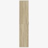 Buffet haut chêne sonoma 80x35x180 cm bois d'ingénierie 