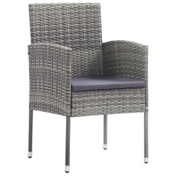 Ensemble à manger de jardin 3 pcs Anthracite 