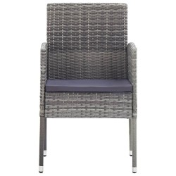 Ensemble à manger de jardin 3 pcs Anthracite 