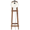 Lampadaires 3 pcs Noir E27 Bois de manguier massif 