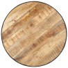 Table basse Noir 68x68x36 cm Bois massif de manguier brut 