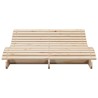 Chaise longue 205x110x31,5 cm bois massif de pin 