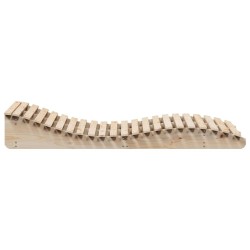 Chaise longue 205x110x31,5 cm bois massif de pin 