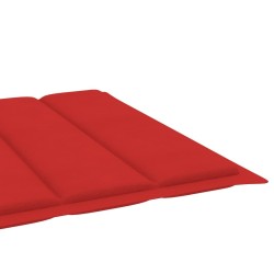 Chaise longue de jardin avec table et coussin Pin imprégné 